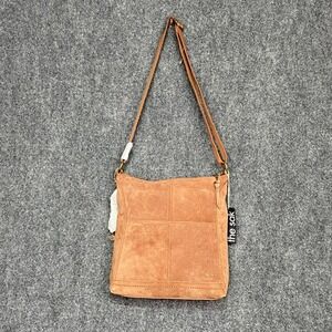 The Sak Lucia‎ Leather Hobo Bag Women's Suede Patchwork Crossbody Purse 107528